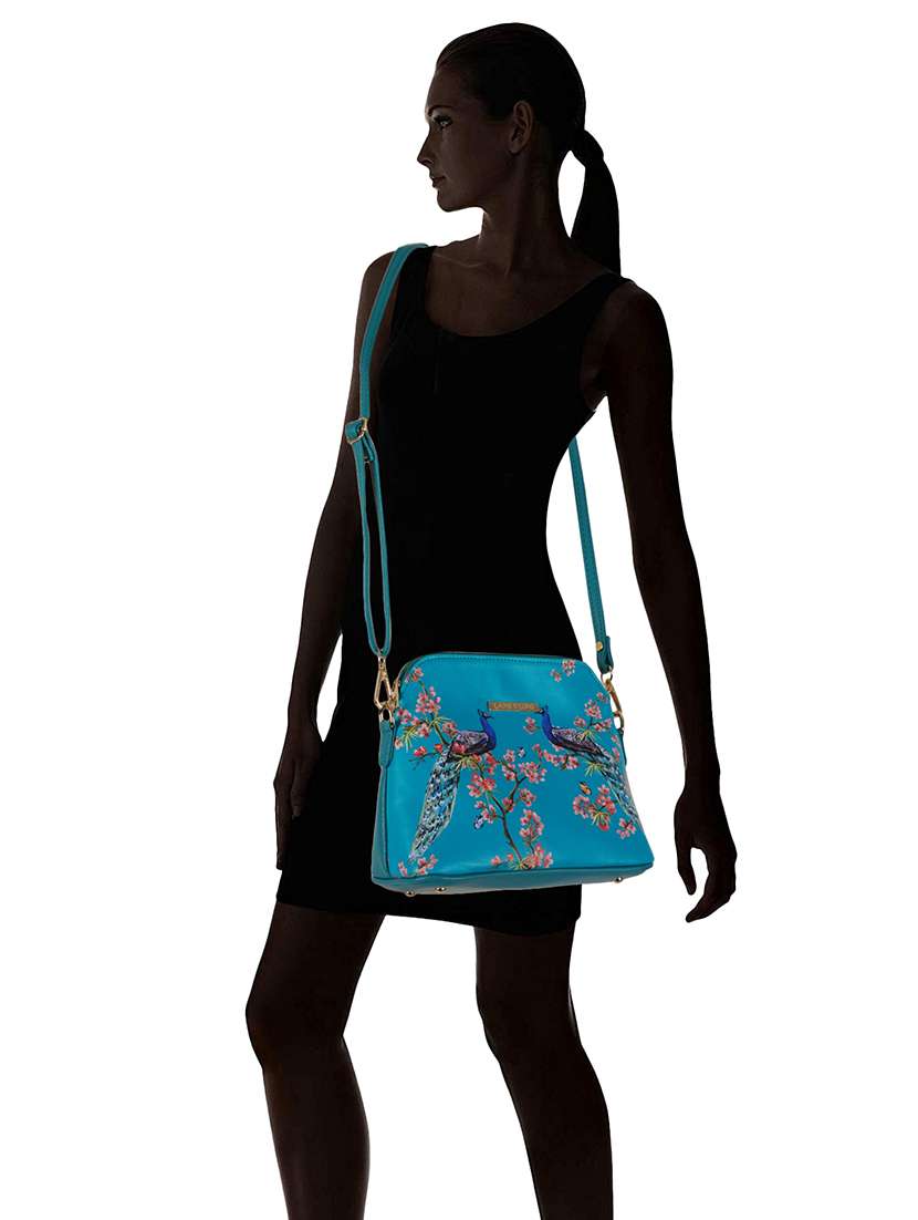 multi coloured leatherette (pu) regular sling bag - 19108508 - Standard Image - 5