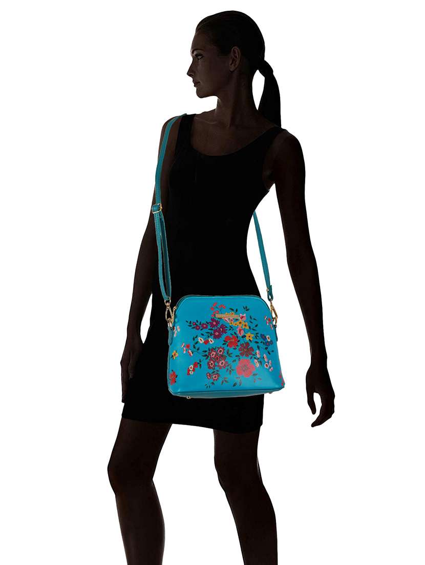 multi coloured leatherette (pu) regular sling bag - 19108509 - Standard Image - 5