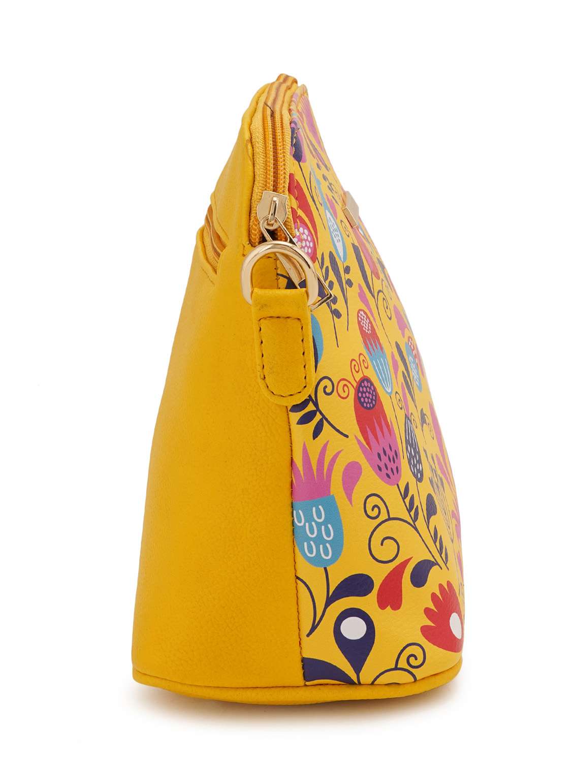 multi coloured leatherette (pu) regular sling bag - 19108511 - Standard Image - 3