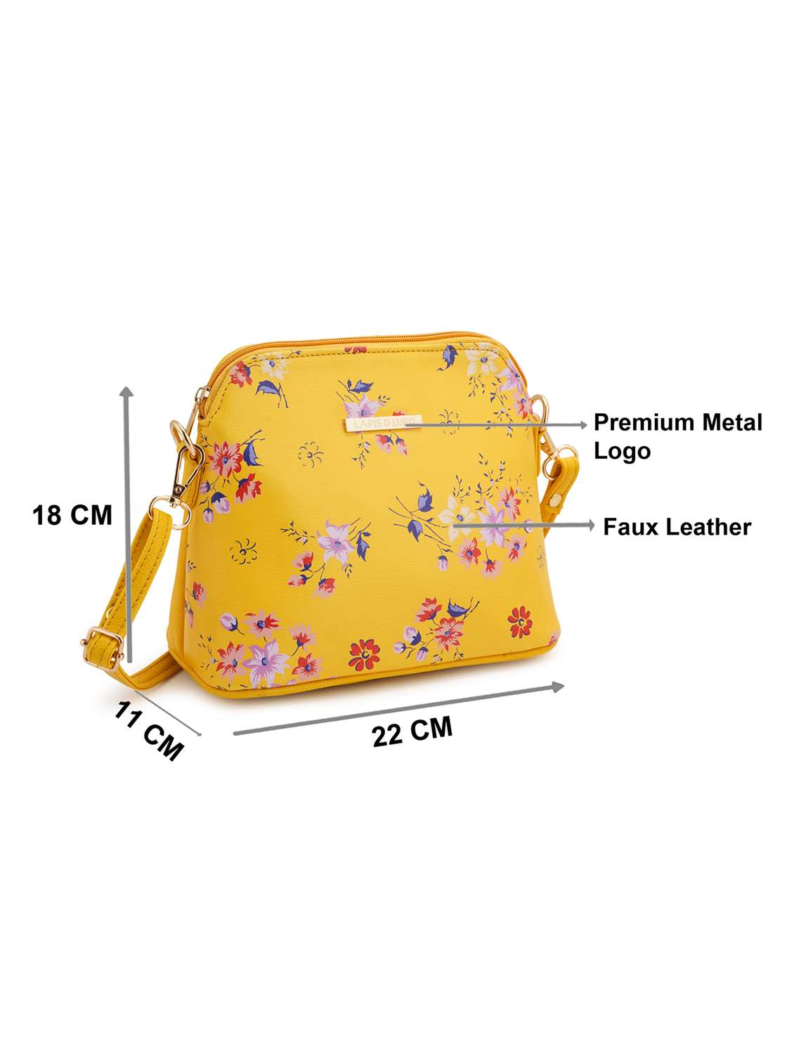 multi coloured leatherette (pu) regular sling bag - 19108513 - Standard Image - 5