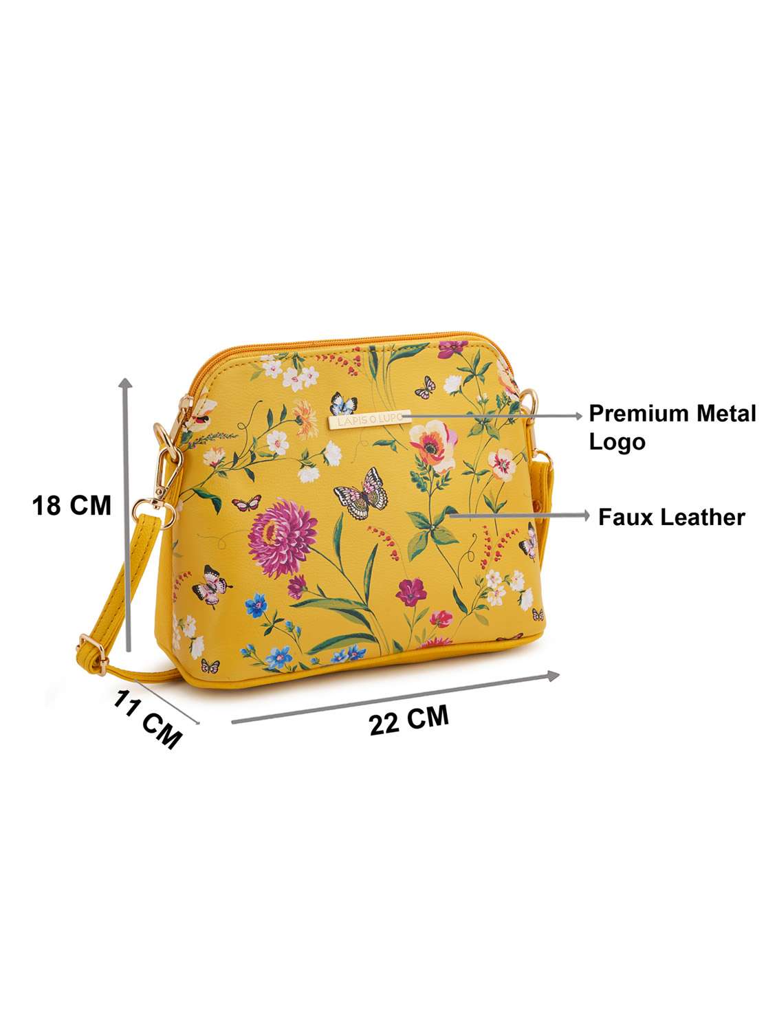 multi coloured leatherette (pu) regular sling bag - 19108514 - Standard Image - 5