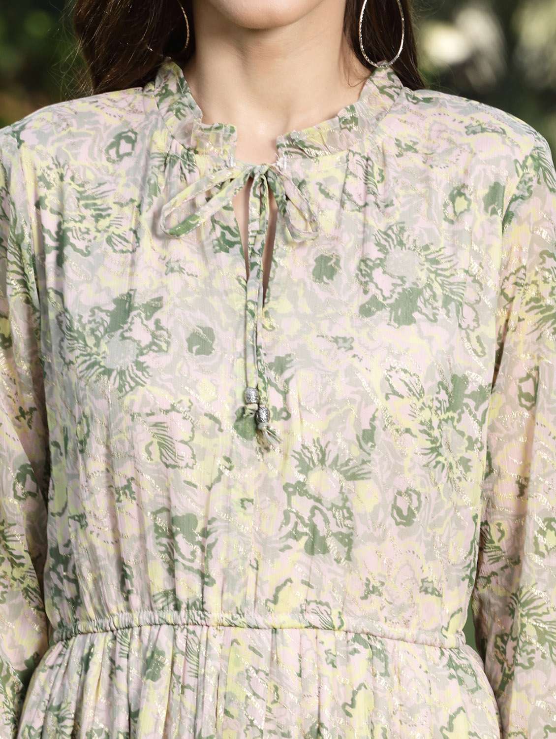 women's fit & flare floral dress - 19108907 - Standard Image - 5