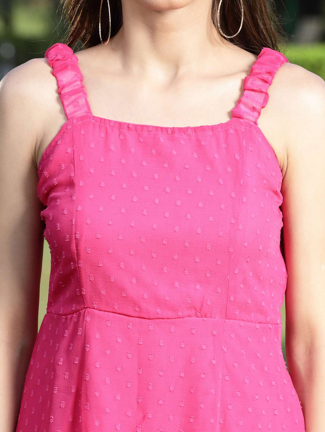 women's layered swiss dots dress - 19108910 - Standard Image - 5