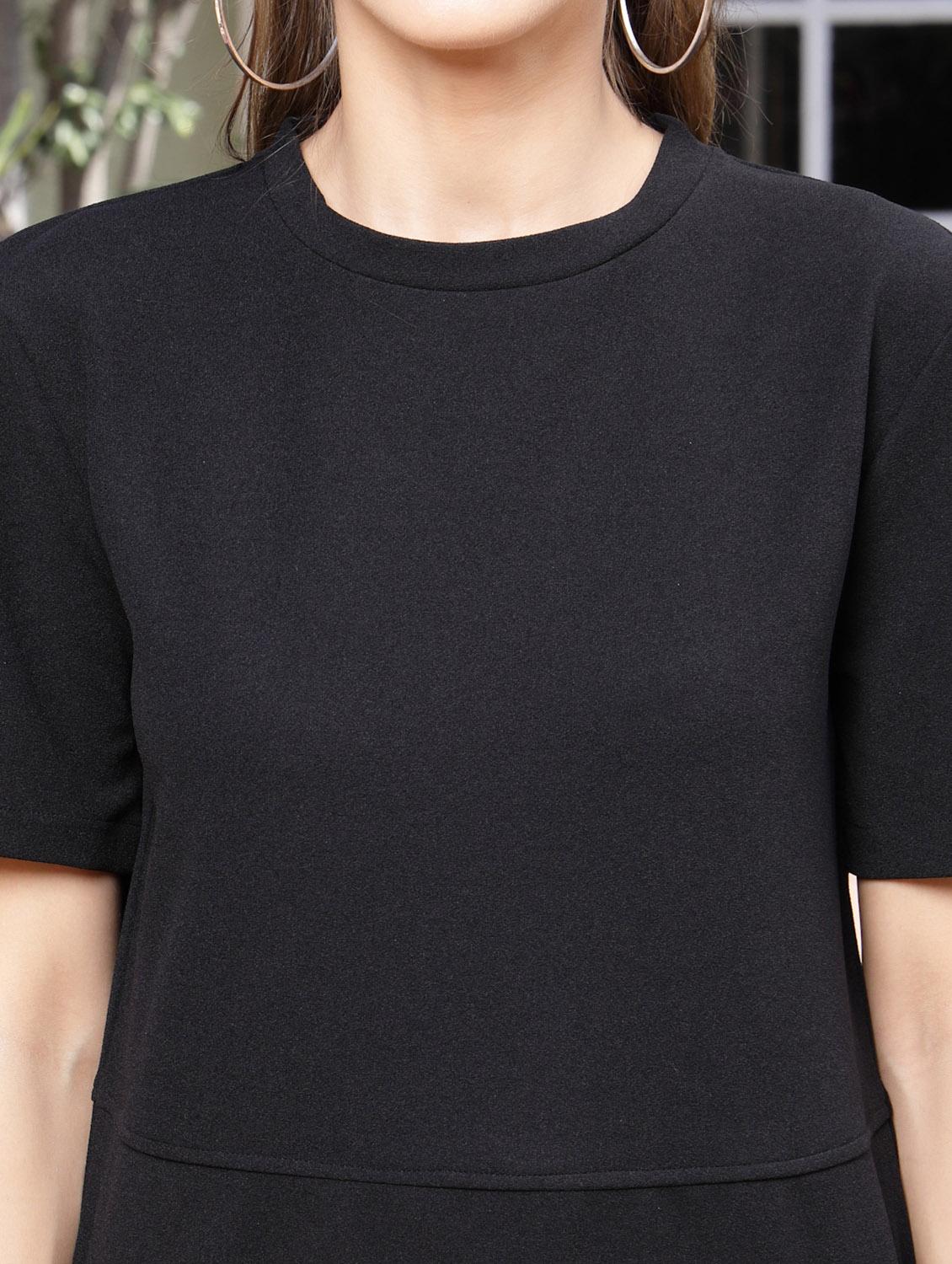 women's shift solid dress - 19108918 - Standard Image - 5