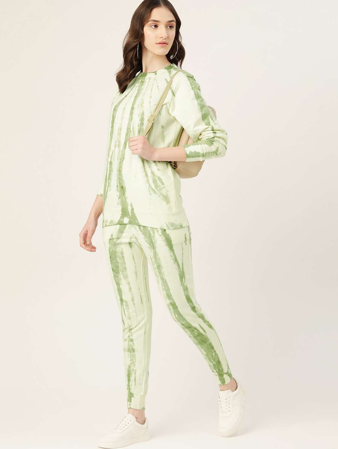 women tie & dye long sleeve active wear set - 19109697 - Standard Image - 3