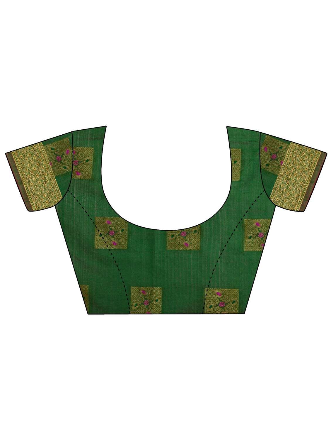 self design woven saree with blouse - 19109743 -  Standard Image - 5