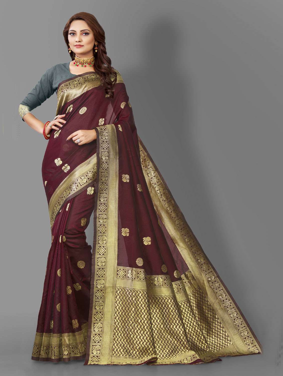 women's banarasi saree - 19109790 -  Zoom Image - 0