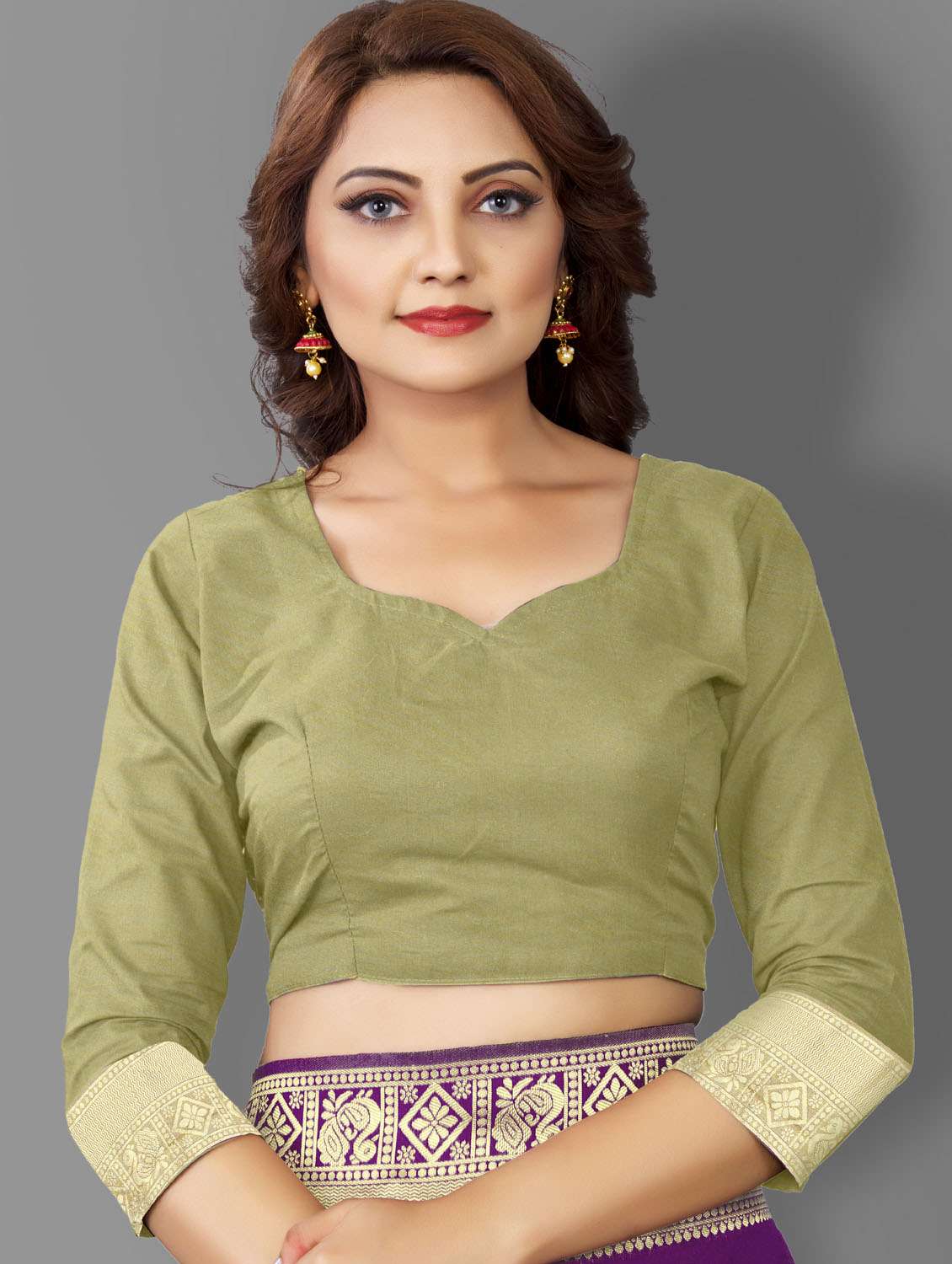 women's self design purple colored saree - 19109791 - Standard Image - 5