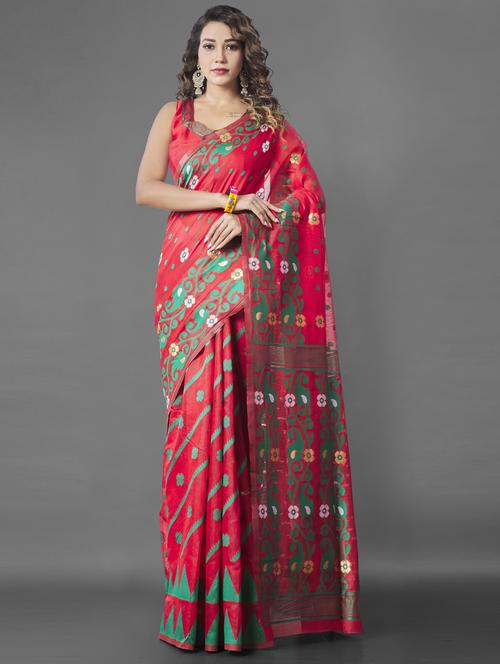 women's self design maroon colored saree - 19109937 - Standard Image - 0