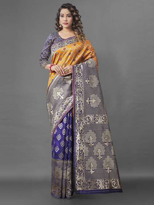self design woven saree - 19110031 - Standard Image - 0