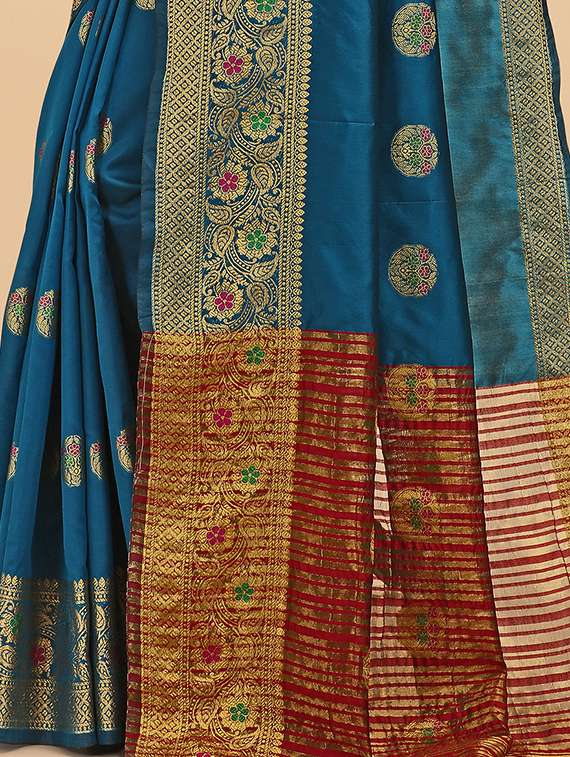 self design woven saree - 19110082 -  Standard Image - 3