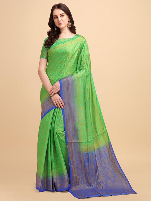 women's self design navy blue colored saree - 19110788 - Standard Image - 0