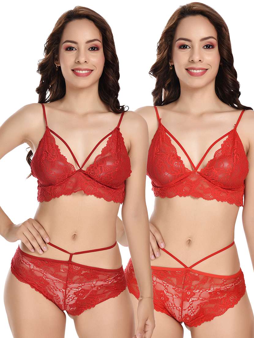 pack of 2 bras and panty set - 19110855 -  Zoom Image - 0