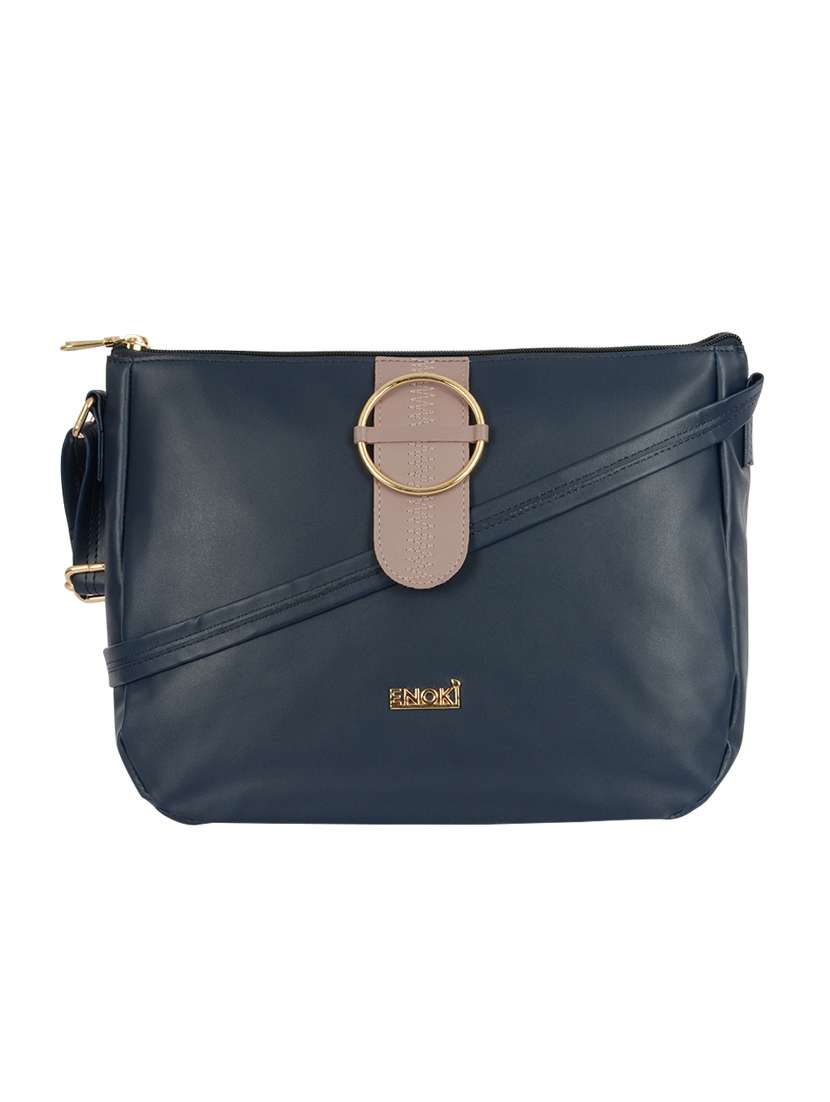 Buy online Blue Pvc Sling Bag from bags for Women by Enoki for ₹449 at