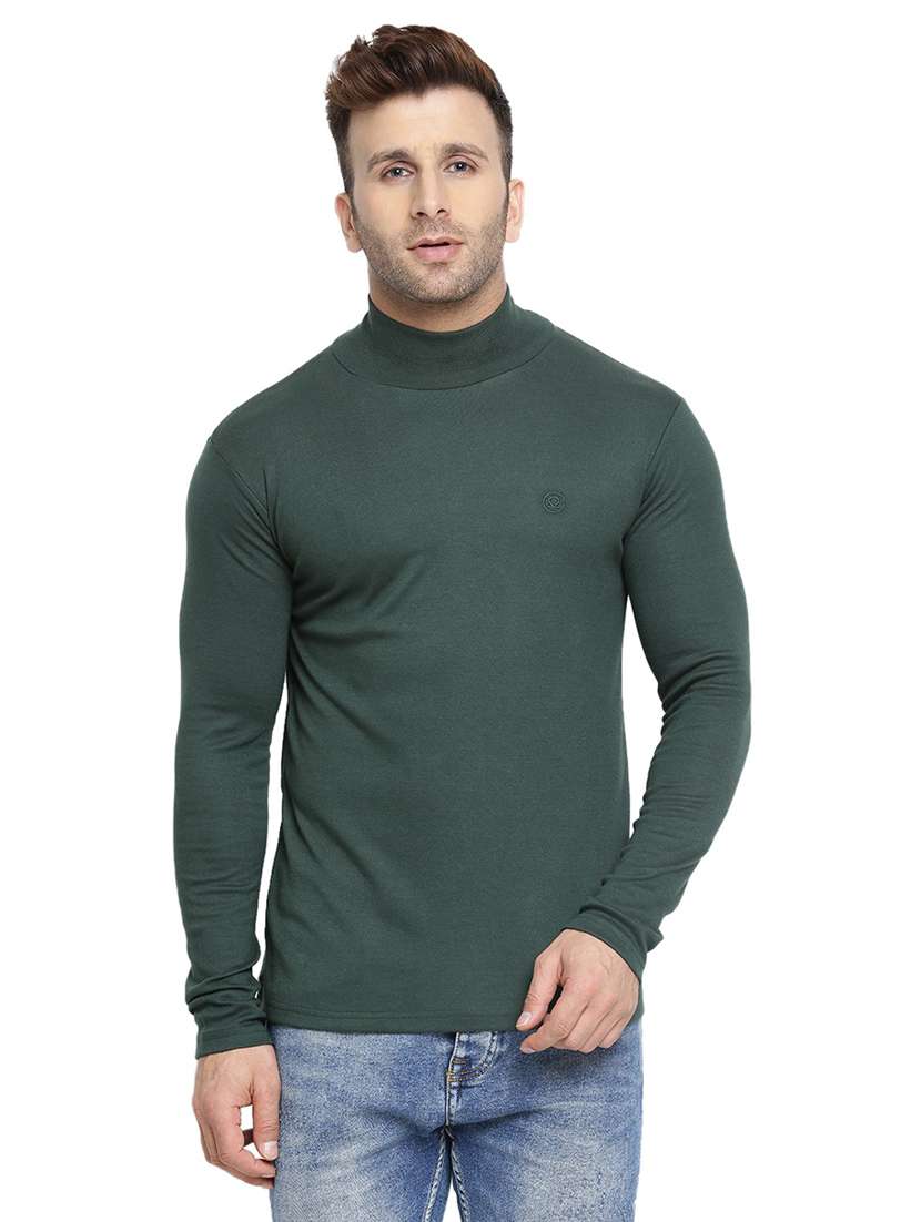 turtle neck solid t-shirt - 19111658 - Zoom Image - 0