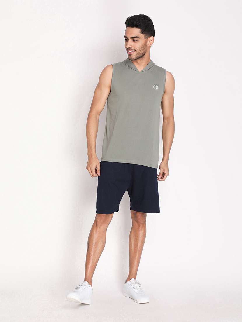 hooded neck solid t-shirt  - 19111862 -  Standard Image - 3