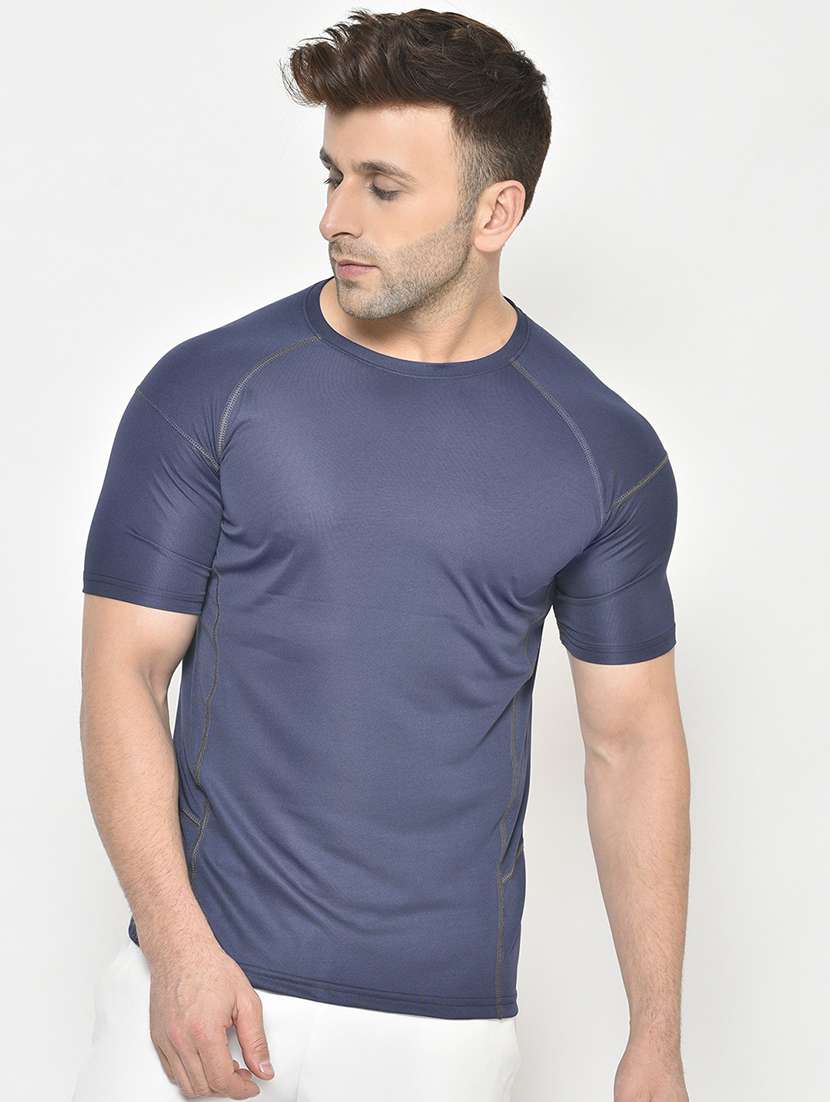 round neck solid t-shirt 