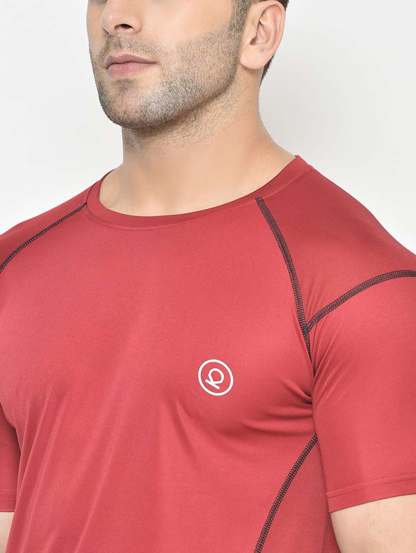 round neck solid t-shirt  - 19111955 -  Standard Image - 3