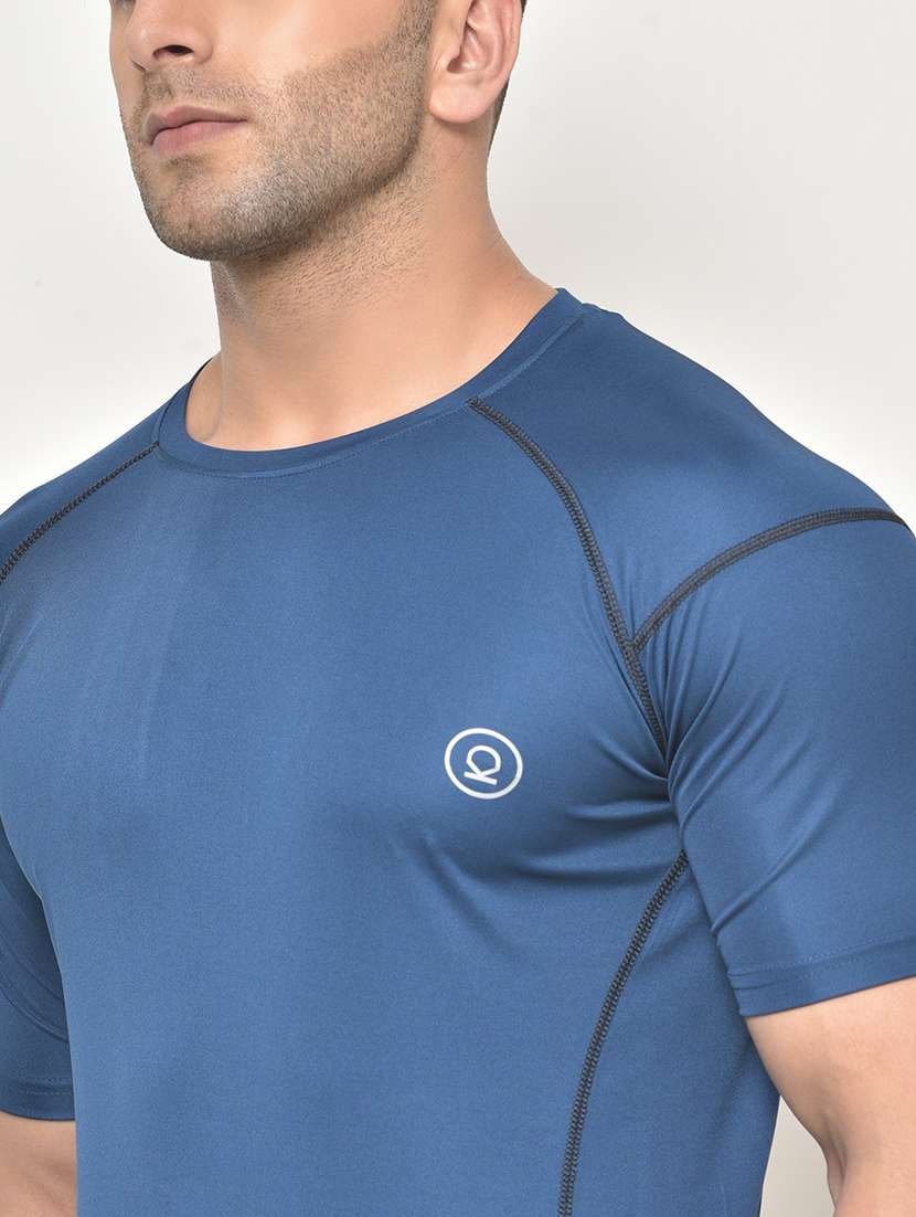 round neck solid t-shirt  - 19111956 -  Standard Image - 3