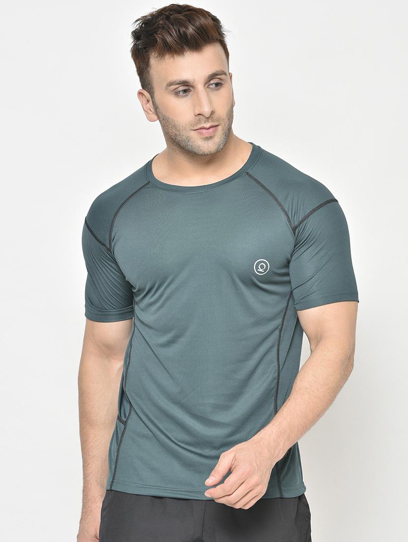 round neck solid t-shirt - 19111958 - Zoom Image - 0