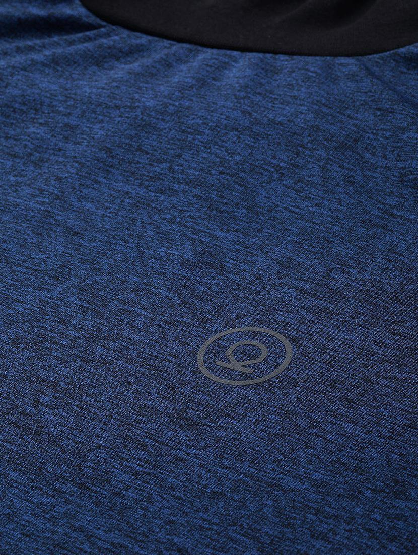 blue solid t-shirt - 19112228 - Standard Image - 3