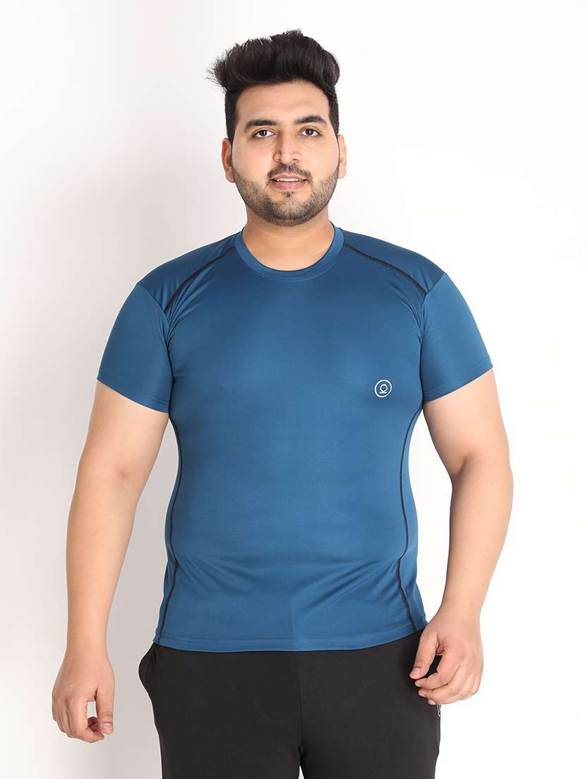 round neck solid t-shirt - 19112305 - Zoom Image - 0