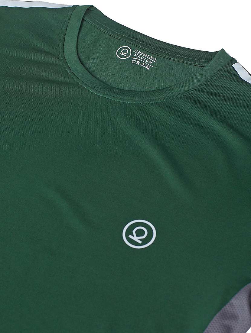 round neck solid t-shirt - 19112583 - Standard Image - 3