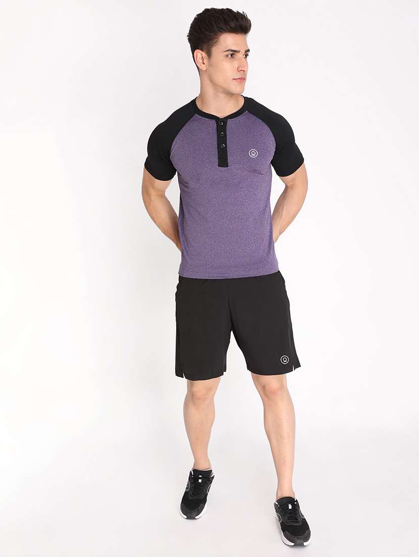 round neck color blocked t-shirt - 19112617 -  Standard Image - 3