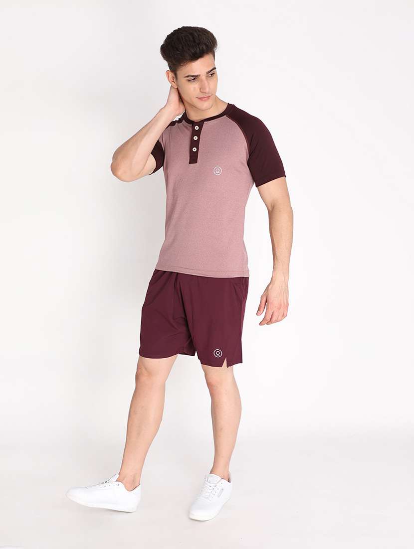 round neck color blocked t-shirt - 19112619 -  Standard Image - 3