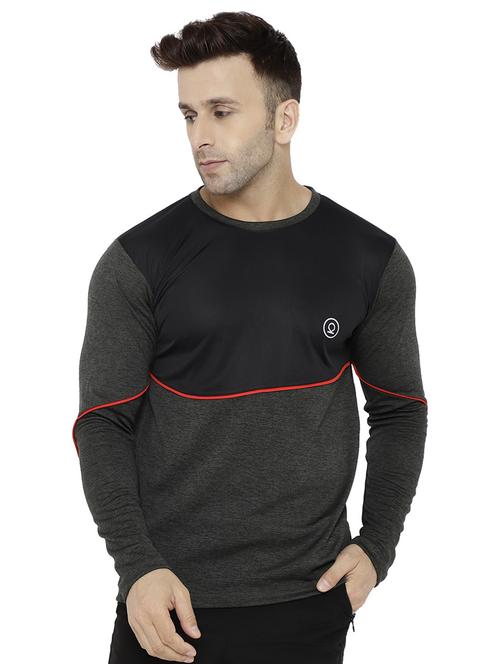 round neck color blocked t-shirt - 19112669 - Standard Image - 0