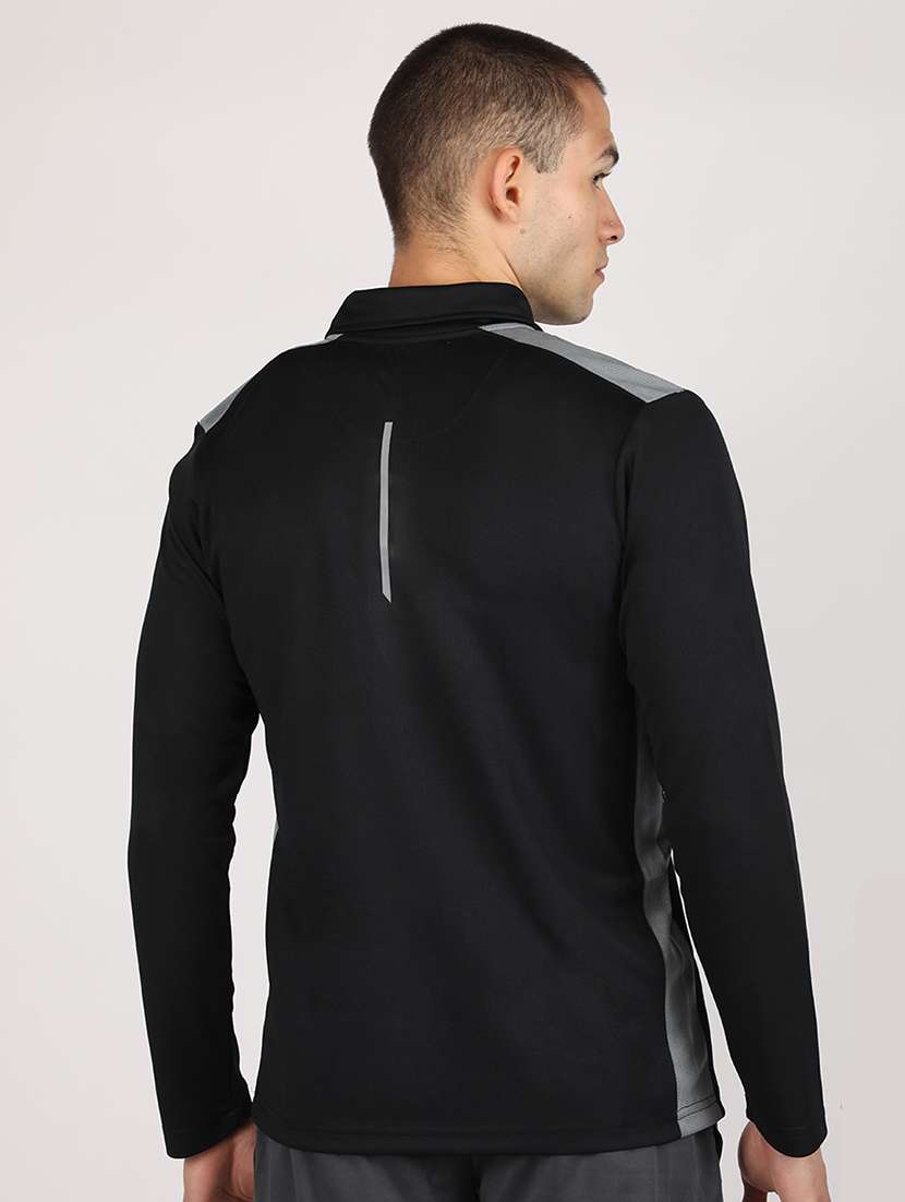 polo neck solid t-shirt - 19112713 - Standard Image - 3