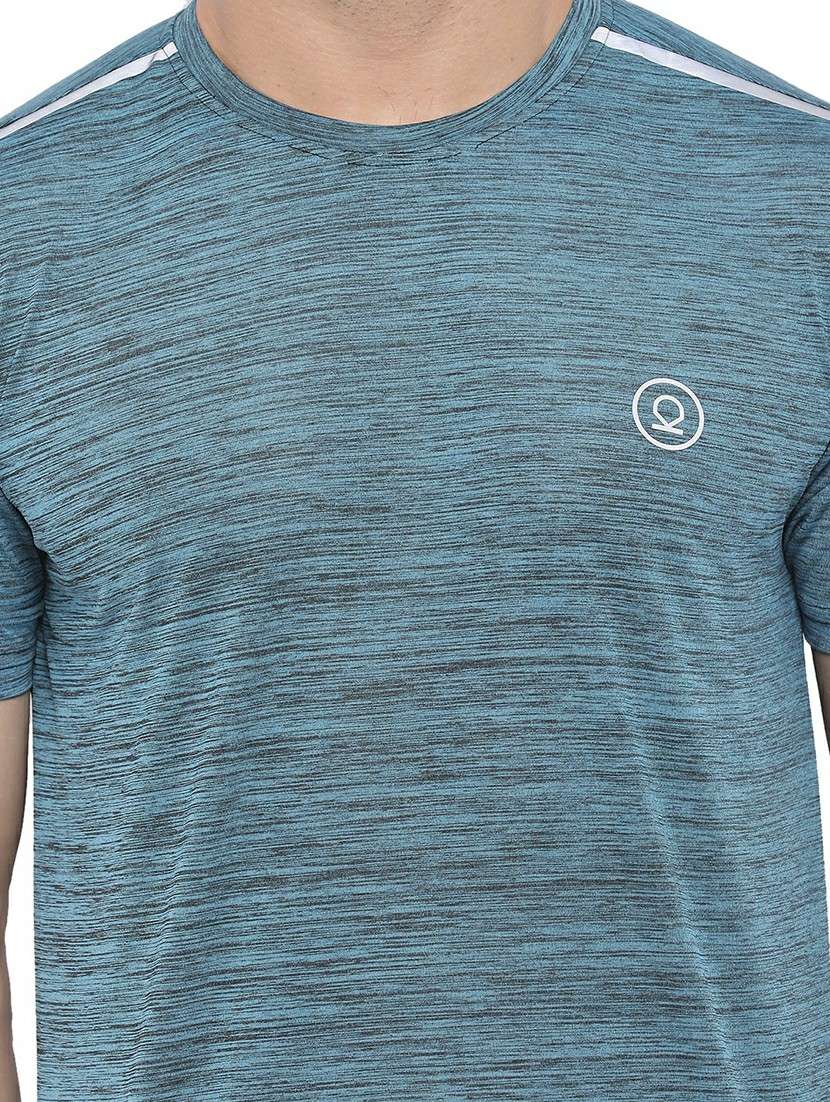 round neck solid t-shirt - 19112763 - Standard Image - 3