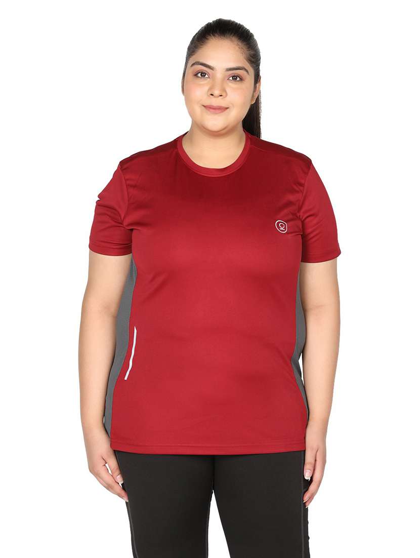 women's color block crew neck t-shirt