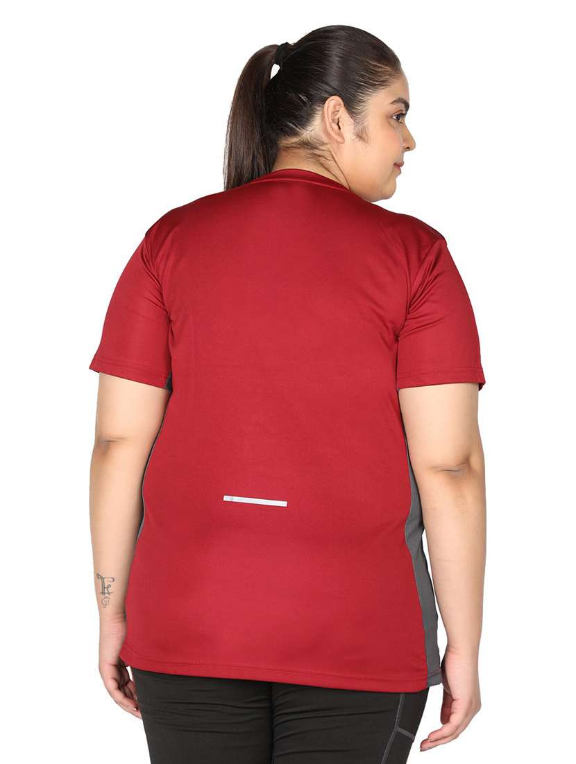 women's color block crew neck t-shirt - 19113136 -  Standard Image - 3