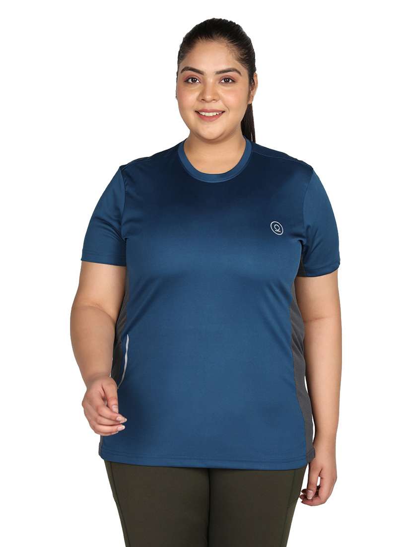 women's color block crew neck t-shirt