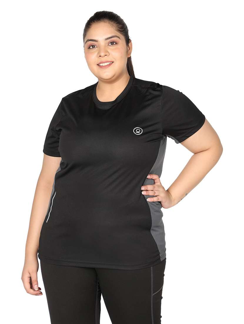 women's color block crew neck t-shirt