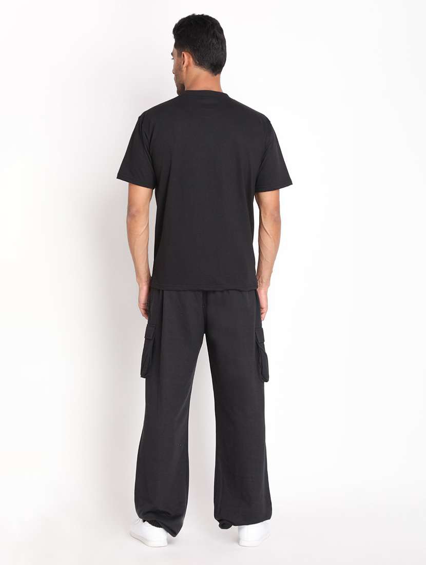black cotton track suit - 19113690 -  Standard Image - 3