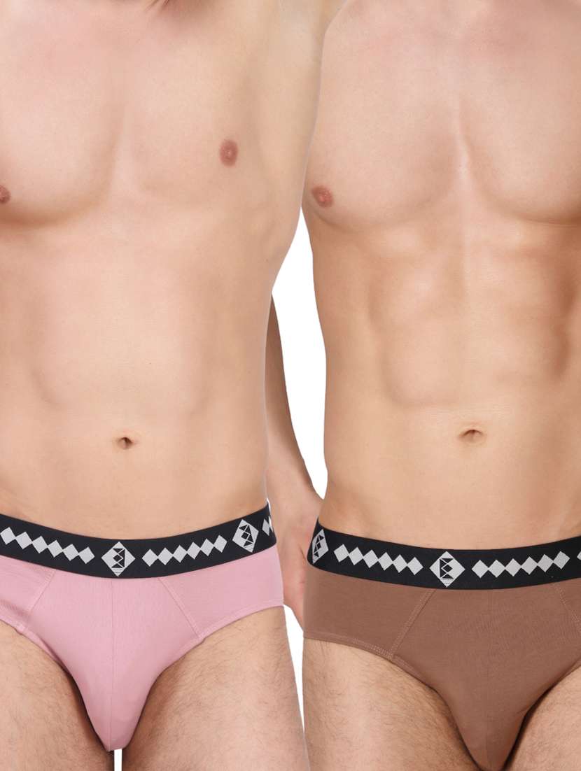 pack of 2 solid hipster brief