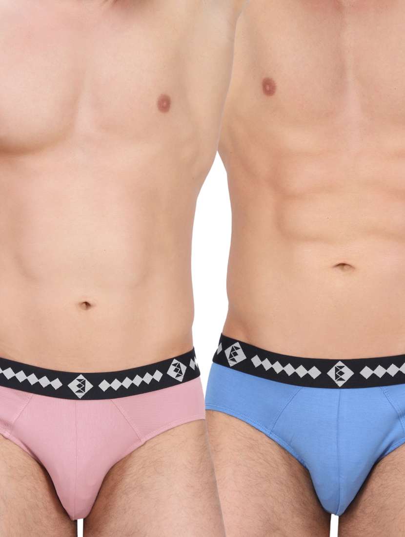 pack of 2 solid hipster brief