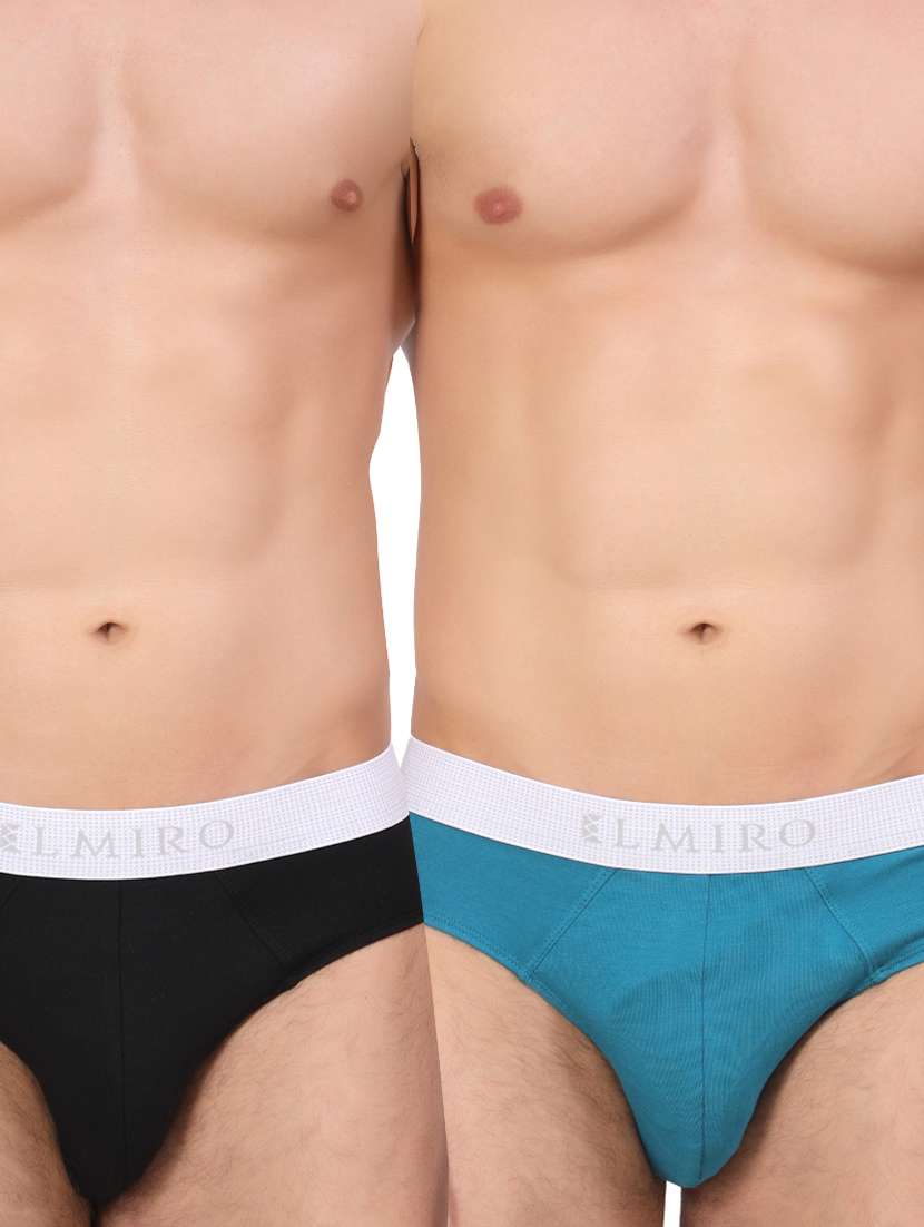 pack of 2 solid hipster brief