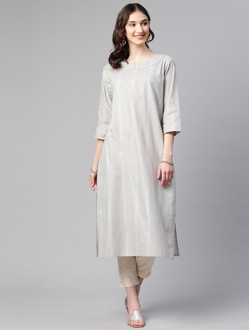 women's straight kurta - 19116934 - Standard Image - 0