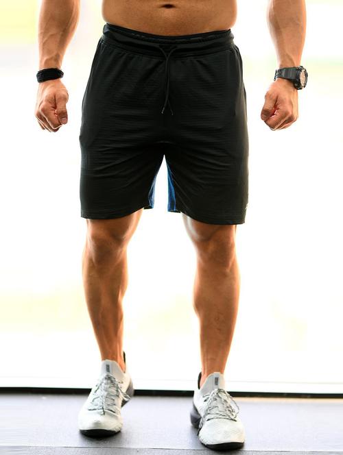 mid rise color block shorts - 19117705 - Standard Image - 0