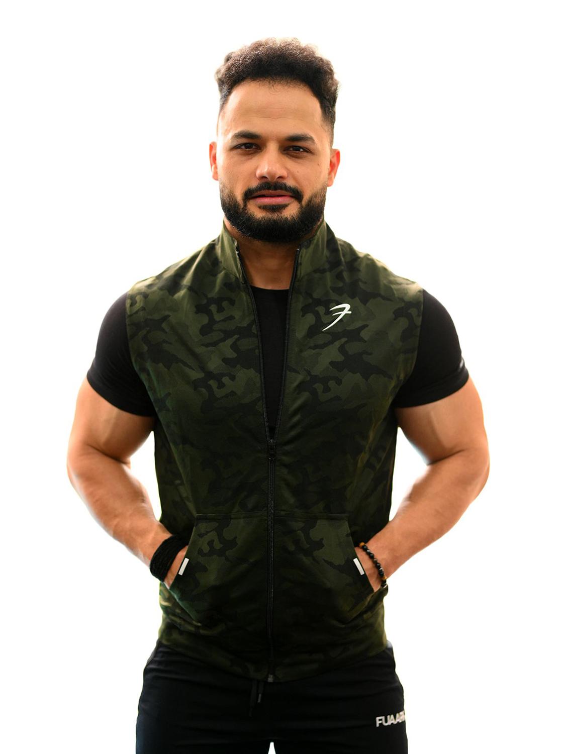 green camouflage casual jacket - 19117738 - Zoom Image - 0