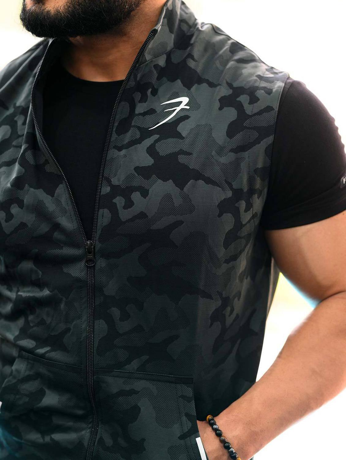 green camouflage casual jacket - 19117738 - Standard Image - 3