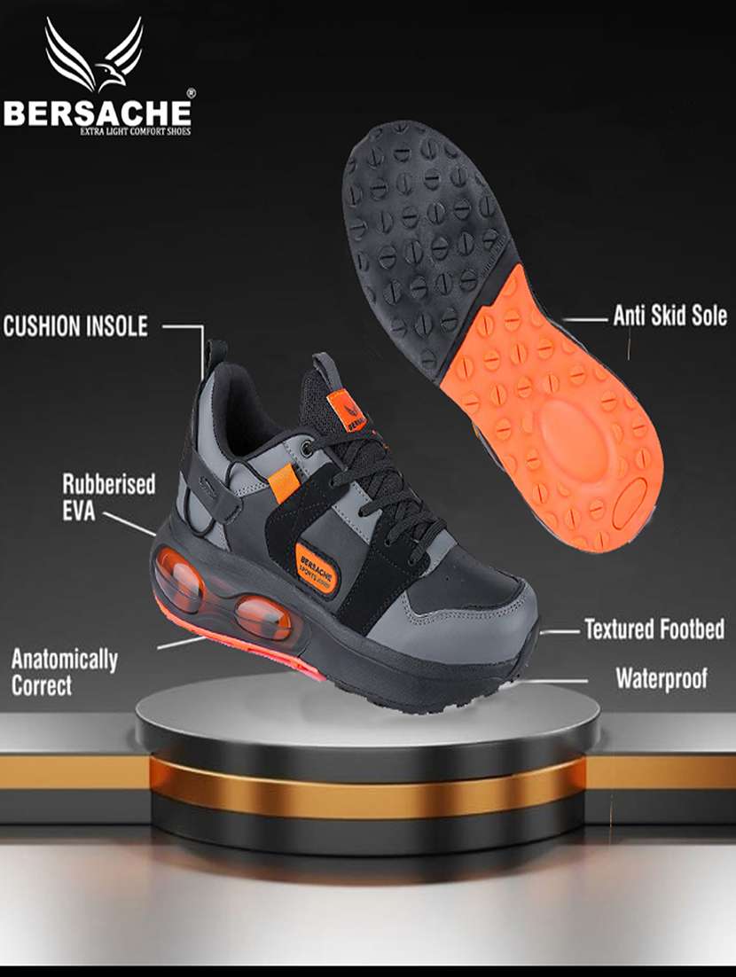 grey lace up sport shoe - 19117858 -  Standard Image - 5