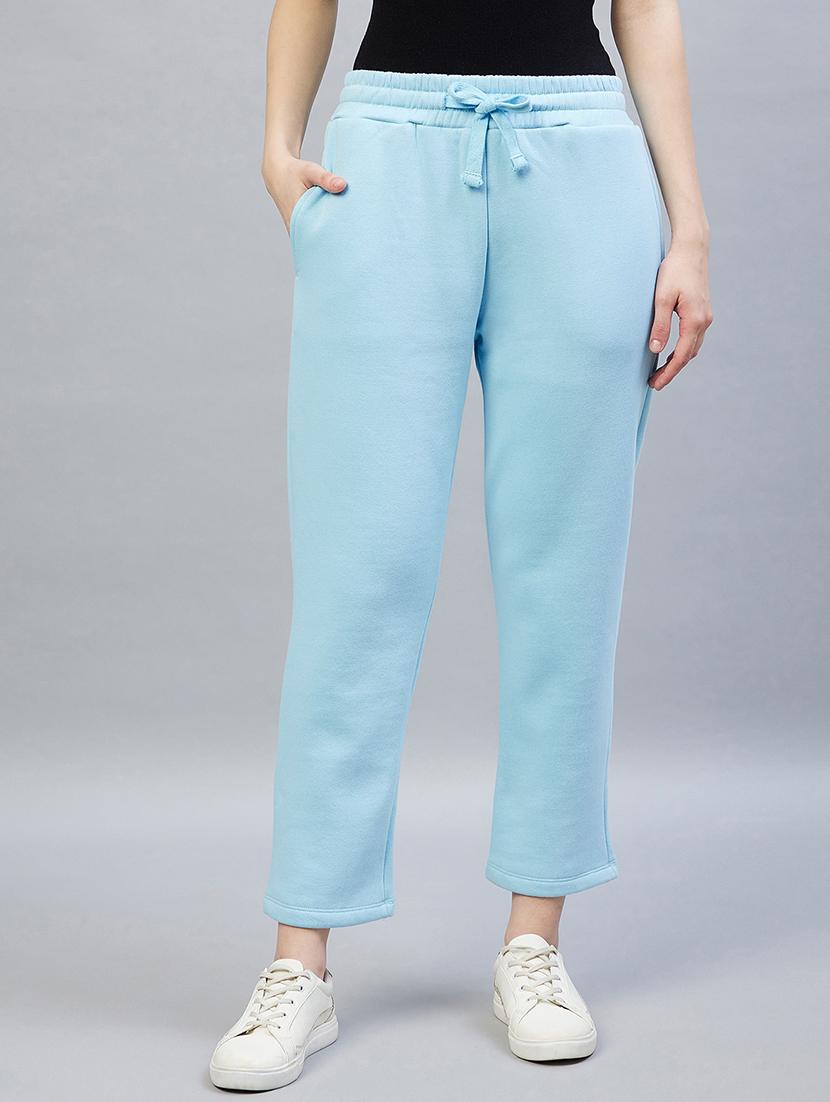 drawstring waist solid track pant - 19117997 -  Zoom Image - 0