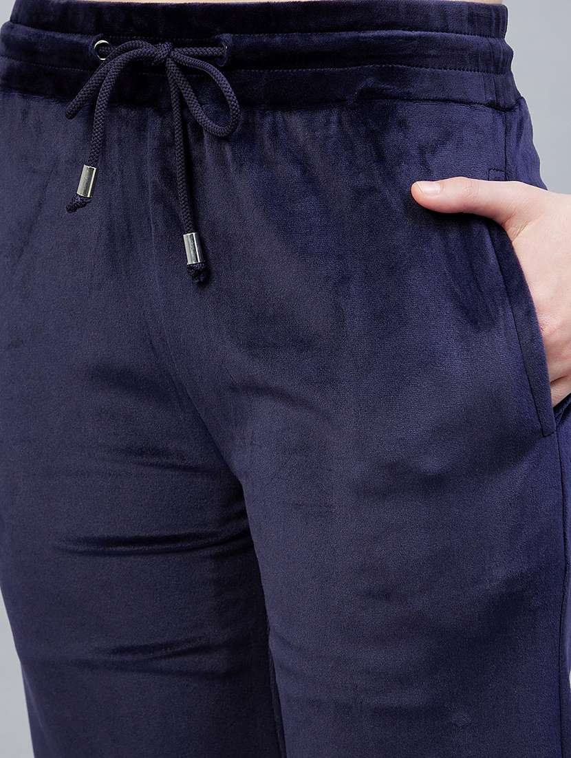 drawstring waist solid track pant - 19118000 - Standard Image - 5