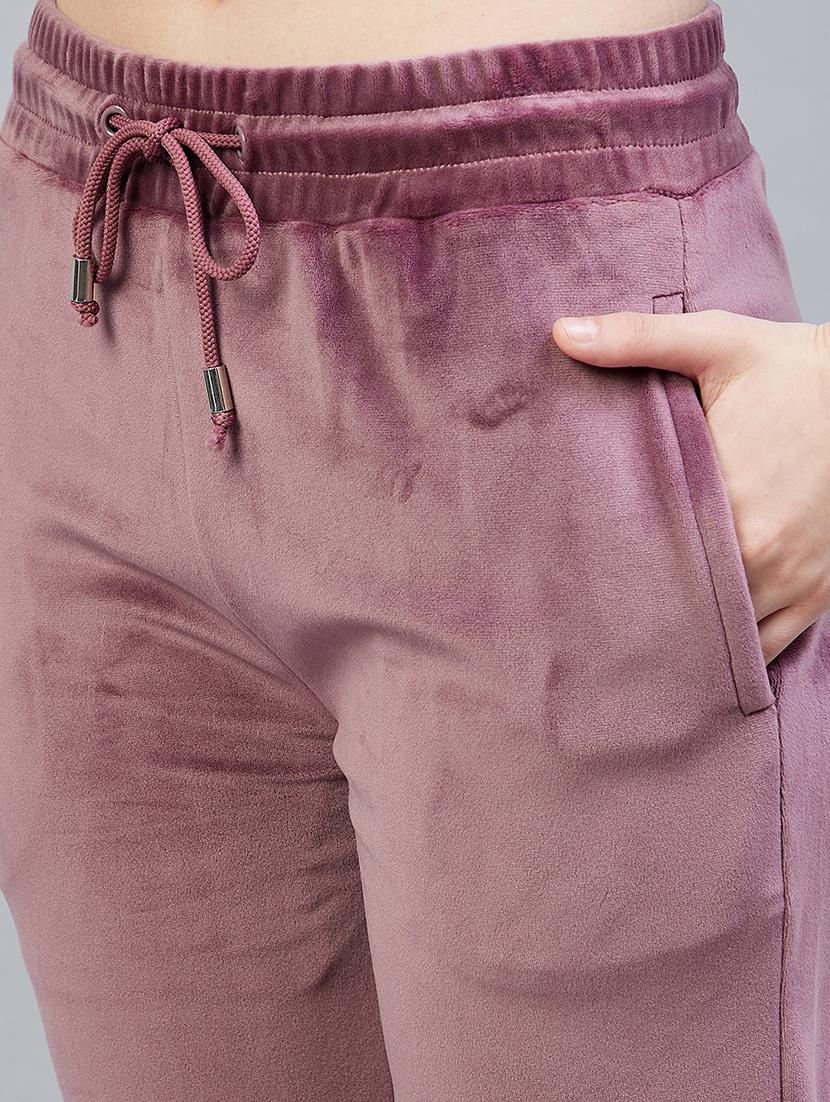 drawstring waist solid track pant - 19118004 - Standard Image - 5