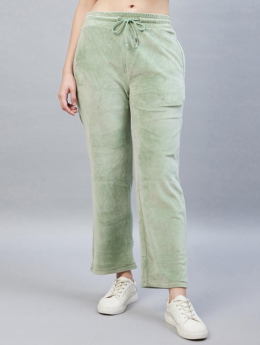 drawstring waist solid track pant - 19118005 -  Zoom Image - 0