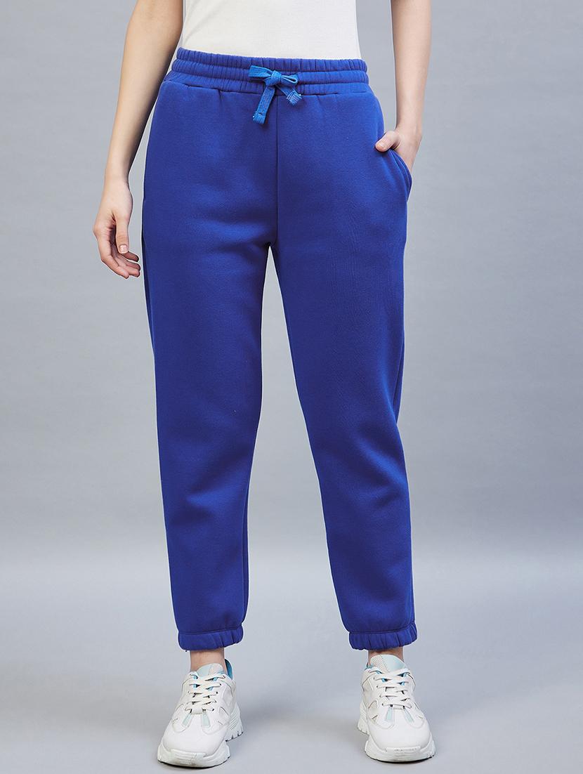 drawstring waist solid track pant - 19118009 -  Zoom Image - 0